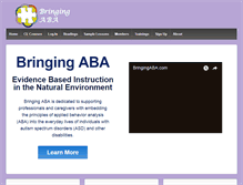 Tablet Screenshot of bringingaba.com